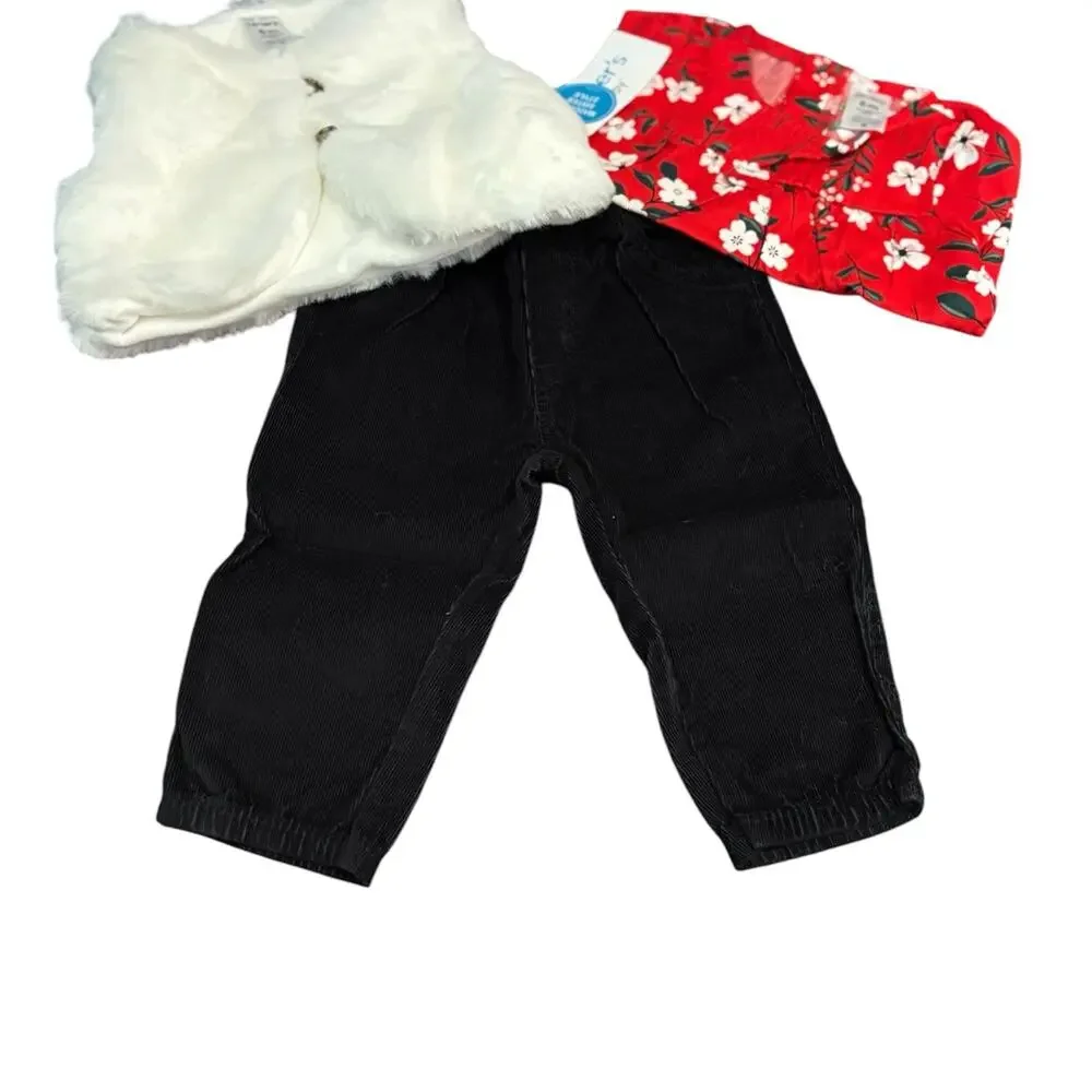 Carter’s 6M girls NWT Three pc Holiday outfit